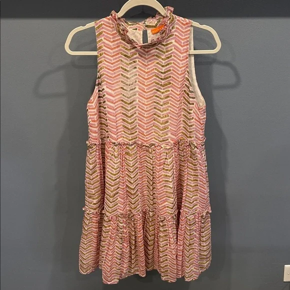 Oliphant Sonoma Ruffle Tiered Cotton Dress - - Size XS Dresses